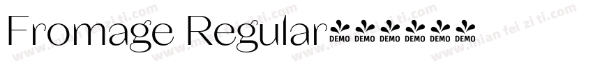 Fromage Regular字体转换